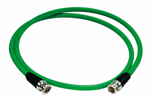 BNC-Kabel, RCBS 1048, 75 Ohm, grün, 5m (Video/HD-SDI/MADI)